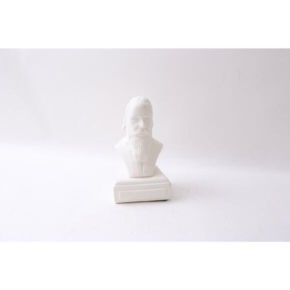 Brahms, Willis Music, German Composer, Porcelain, Bust, White, Paperweight - Picture 2 of 4